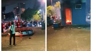 Kericuhan di Slipi Pecah, Polisi Tembakkan Gas Air Mata ke Arah Massa