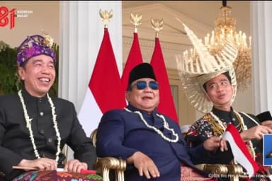 Prabowo Duduk Sebelah Jokowi dan Gibran di Istana, Sinyal Politik Apa yang Terbaca?