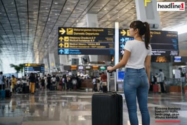 Bandara Soetta Aktif Lagi Senin (7/9) Jam 9 Pagi! Yakin Abu Vulkanik Anak Krakatau Reda?