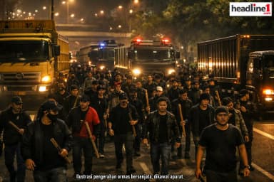 Polisi Tetapkan 47 Tersangka Kerusuhan 27 Agustus! Aksi Berbau Makar Geng Solo Aman?